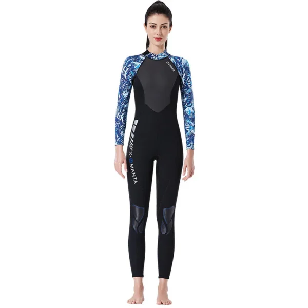 3mm Diving Swimwear Women One-piece Elegant Swimsuit Men Fishing Kayak  Jellyfish Surfing  Bathing Suit Waders Scuba Equipment - Image 4