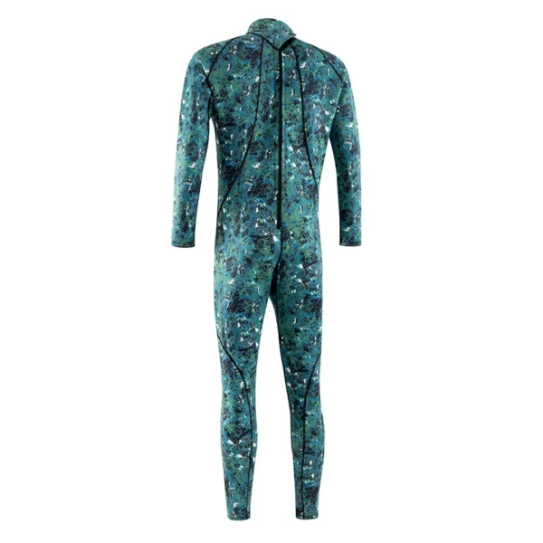 3mm Men's Neoprene Camouflage Diving Suit One-piece Keep Warm Wetsuit for Surfing Snorkeling Swimming Underwater Activity Suit - Image 2
