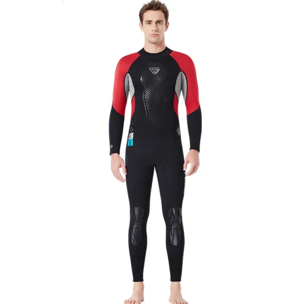 3mm Neoprene Men's Wetsuit Long Sleeve Keep Warm Free Diving Suit Jellyfish Snorkeling Swimwear Professional Diving Equipment - Image 3