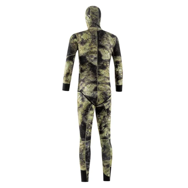 Men's Camouflage Diving Suit 3mm Neroprene 2-Piece Hood Keep Warm Underwater Fishing Hunting Swimming Snorkeling Surf Supplies - Image 3