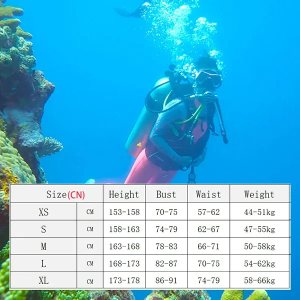 Neoprene Long Sleeve Swimwear for Women Pink Swimsuit Snorkeling Surf Keep Warm Fashion Diving Suit Equipment 2mm - Image 6
