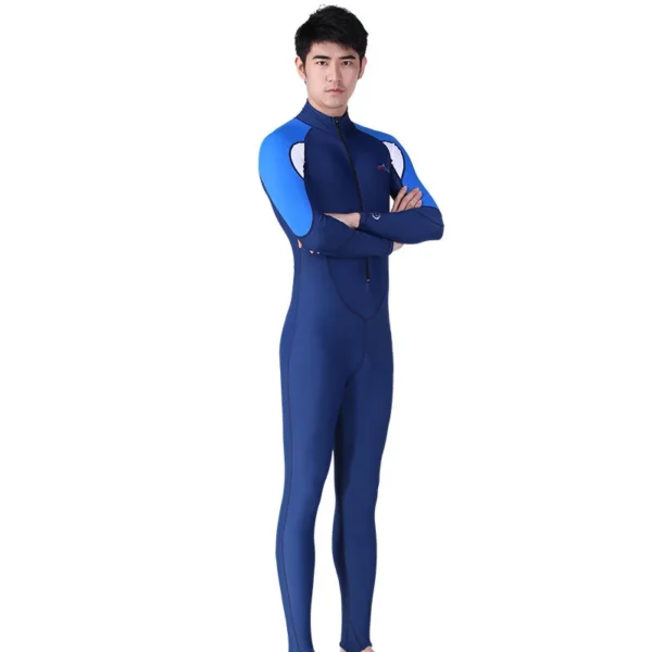 Quick-drying Swimsuit UV Isolation One Piece Long Sleeve Suit Surfing Swimming Snorkeling Polyester Fiber Clothes Water Activity