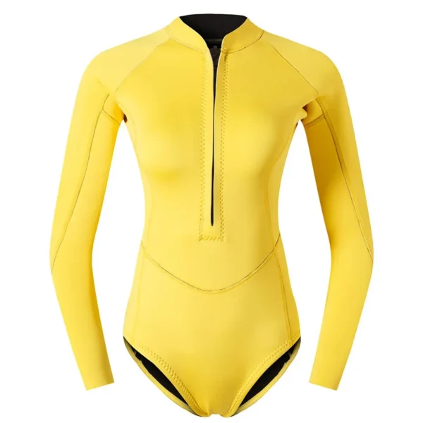 Woman Diver Diving Suit 2mm Neoprene Diving Equipment Pink Long Sleeve Bikini Swimsuit Women Korean Swimwear Free Shipping - Image 3