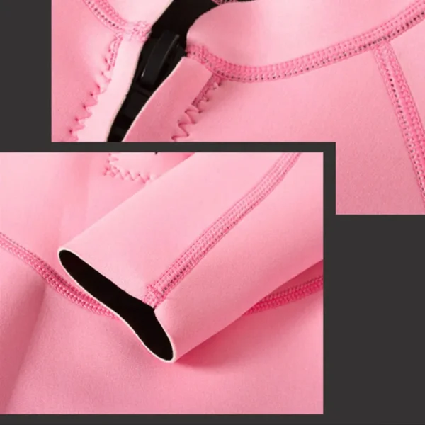 Woman Diver Diving Suit 2mm Neoprene Diving Equipment Pink Long Sleeve Bikini Swimsuit Women Korean Swimwear Free Shipping - Image 5