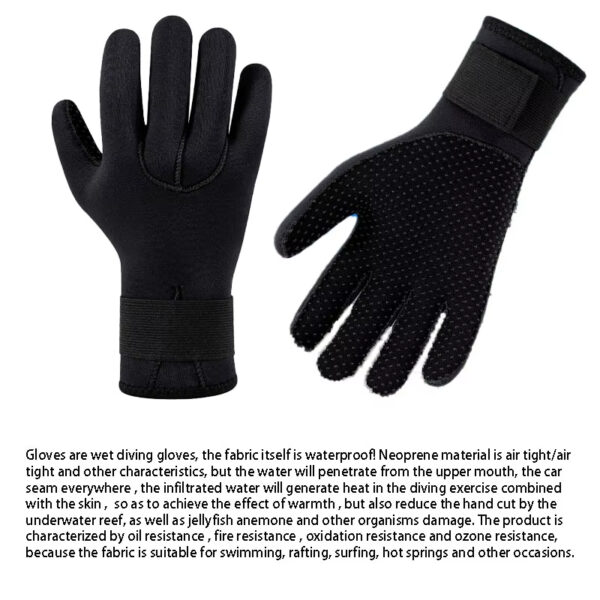 Nouveaux gants de plongée pour adultes en néoprène 3mm 5mm gants de pêche sous-marine thermiques anti-dérapant surf natation Kayak pagaie gants de plongée en apnée - Image 4